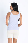 Zivame Knit Cotton Camisole - Grey Melange — thumbnail 3